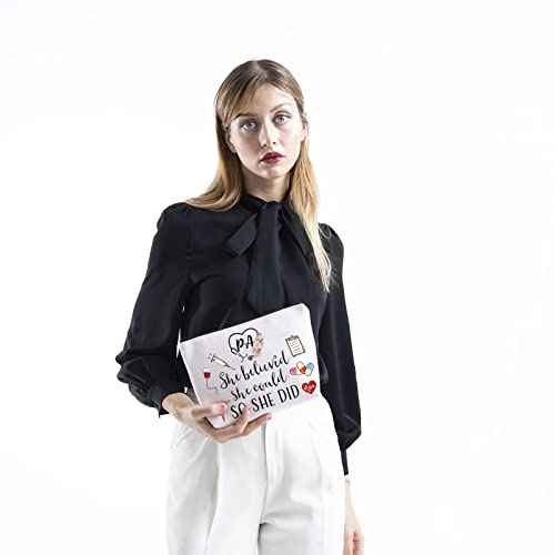 TSOTMO Physician Assistant Gift She Believed She Could So She Did 2022 Nurse Graduation Gift Makeup Bag (She Believed PA)
