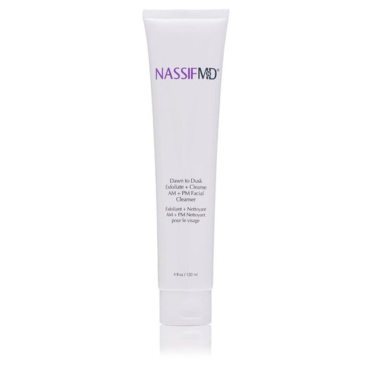 NassifMD Dawn to Dusk Foaming Facial Cleanser Vegan Cleanser Face Wash for Women, Gentle and Hydrating Cream Wash for Dry or Oily Skin, Hydrating