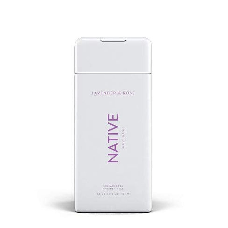 Native Body Wash - Lavender & Rose Scent | 11.5 oz (340ml) - 2-Pack for Refreshing Clean