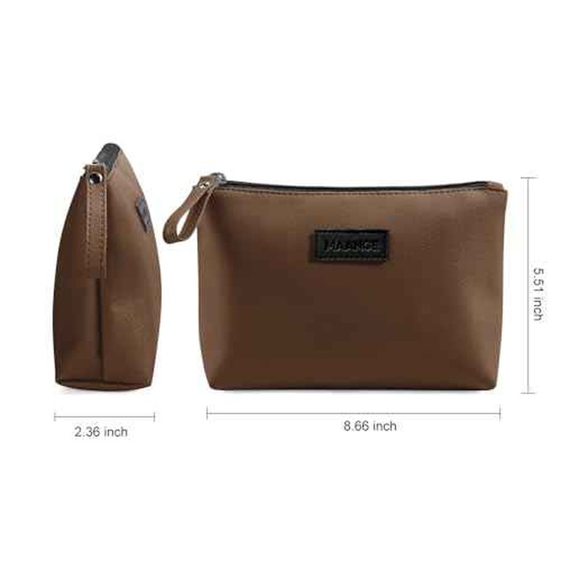 Cosmetic Bags for Women Small Makeup Bag for Purse Pu Leather Makeup Pouch Travel Makeup Bag with Zipper Make Up Bag for Travelling