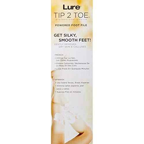 Tip2Toe Electric Callus Remover, White & Silver