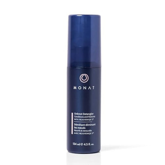 MONAT Unknot Detangler Infused with Rejuveniqe¢ç S - Lightweight, Anti Frizz Hair Detangler Spray Leaving Strands Soft and Knot-free. Safe for Color-treated Hair. -Net Wt. 134 ml / 4.5 fl. oz.