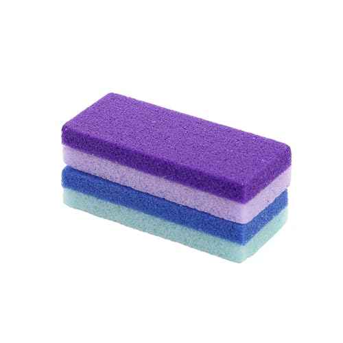 Foot Pumice Stone for Feet Hard Skin Callus Remover and Scrubber (Pack of 2) (Blue&Purple)