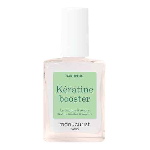 Manucurist Keratin Booster ? Nail Strengthener for Damaged Nails ? Nail Care with Plant-Based Keratin, AHAs, PHAs, MSM, Silicon, and Vitamin B8 ? 97.5% Natural-Origin Ingredients