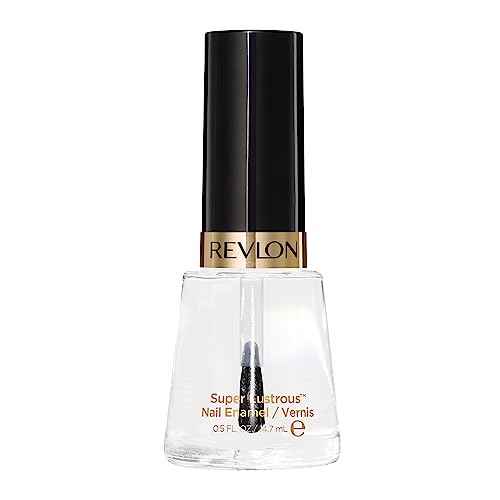Revlon Super Lustrous Nail Polish, Chip-Resistant & Longwear Formula, High Shine Finish, 771 Clear, 0.5 fl oz