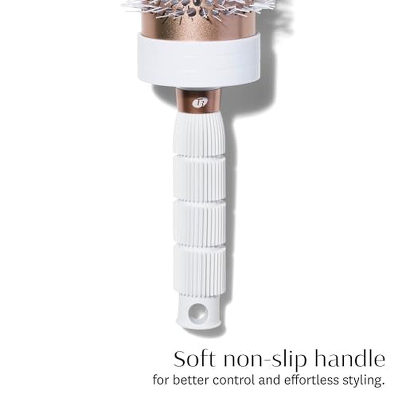 T3 Volume Round Hair Brush Ceramic-Coated Barrel Vented Round Brush for Blow Drying Heat Resistant Bristles