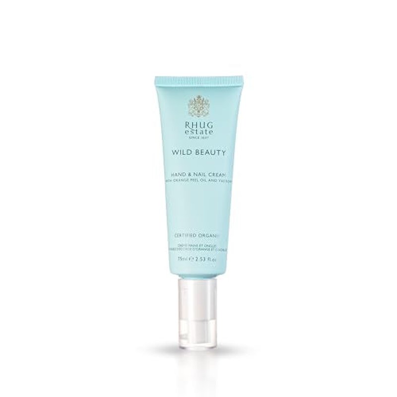 Rhug Wild Beauty - Hand & Nail Cream with Orange Peel Oil and Yarrow | Nourishing Moisturizer for Hands | 75ml | Made in the UK