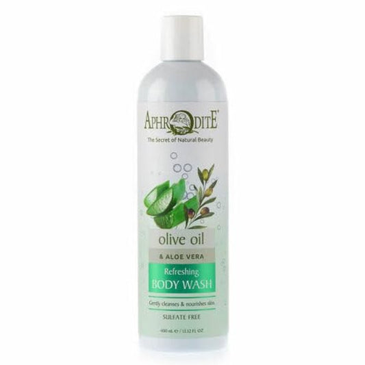 Aphrodite Refreshing Body Wash - Aloe Vera & Olive Oil Hydration | 13.5 fl oz