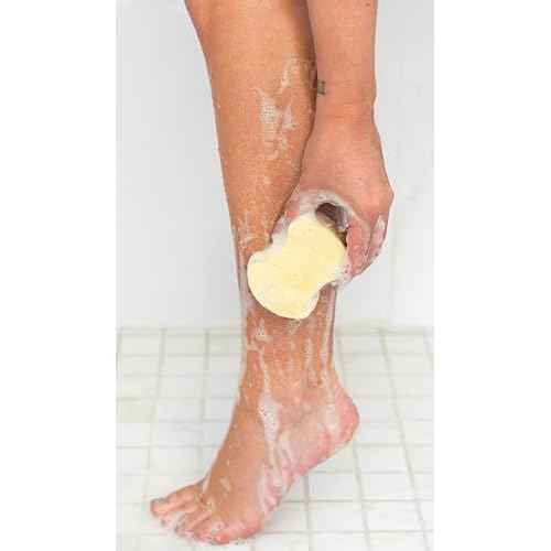 Spongables Pedi Scrub Foot Exfoliating 20+ Wash Sponge, Argan Oil, 2 Count