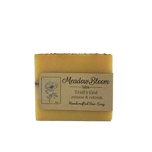 EST'D 2004 HC Meadow Bloom Tallow Bar Soap - Lemongrass, Coffee & Turmeric 2 Pack - Made with All Natural 100% Grass Fed Tallow Handmade Soap Bar - Great for Face or Body Soap