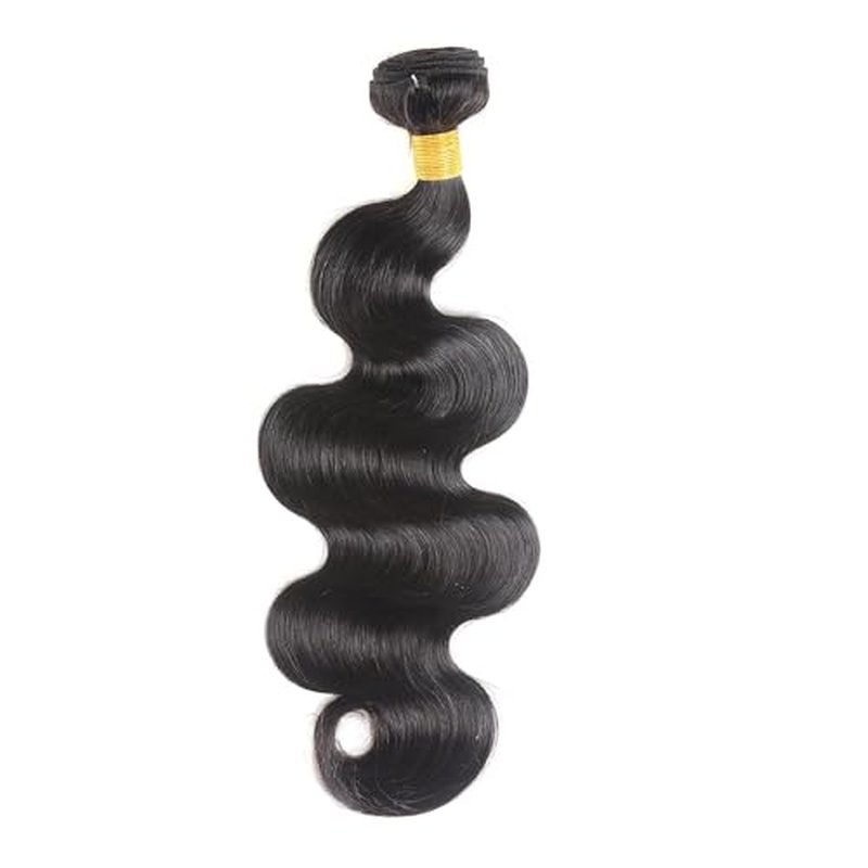 24 Inch 12A Grade Human Hair Bundles Body Wave Bundles 100% Unprocessed Brazilian Virgin Hair Bundles Double Machine Weft Brazilian Body Wave Bundles(1 Bundle)