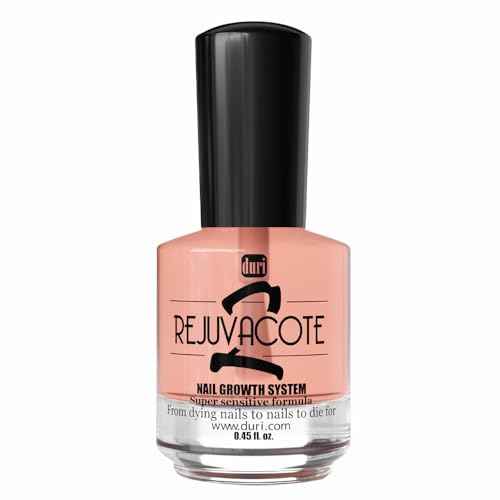 Duri Rejuvacote 2 Nail Growth System Sensitive Formula - Nail Hardener and Strengthener for Brittle, Breaking, Splitting Nail Repair - 0.45 Fl Oz (Pack of 1)