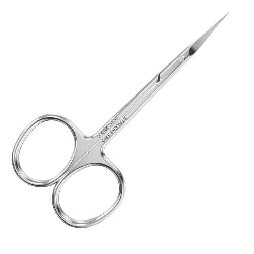STALEKS Pro Expert 50 Type 3 Cuticle Scissors ? Premium Quality Manicure Scissors ? Stainless Steel Curved Scissors for Cuticles ? Long Lasting Beauty Scissors for Cuticle Nail Care