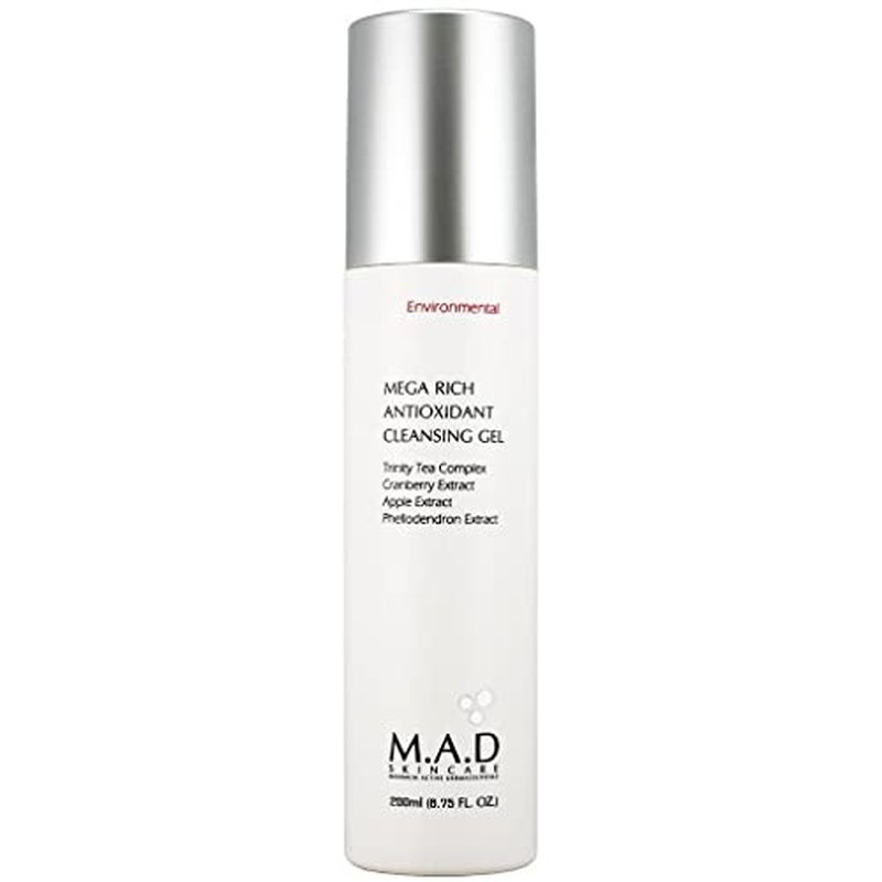 M.A.D Skincare Environmental Mega Rich Antioxidant Facial Cleansing Gel 6.75 oz.