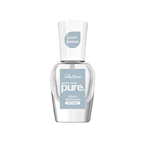 Sally Hansen Good. Kind. Pure. Nail Polish Top Coat | Plant-Based, Vegan, 16-Free Formula | Clear Nail Polish