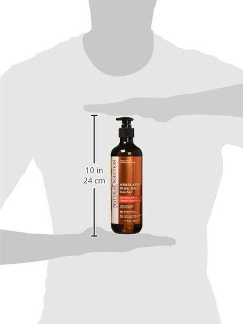 Natural Solution Body Wash - Revitalizing Organic Blood Orange Extract & Himalayan Pink Salt | 17 fl oz Each, Pack of 6
