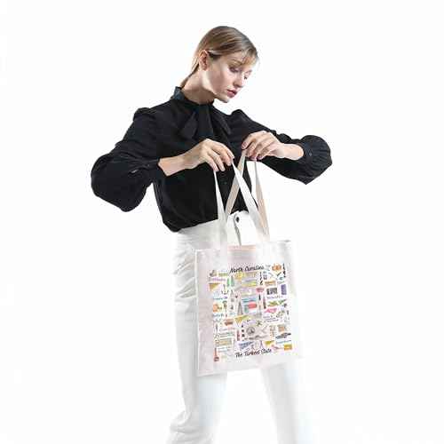 MINIGIU North Carolina Tote Bag - Perfect for Trips and Moving Gift