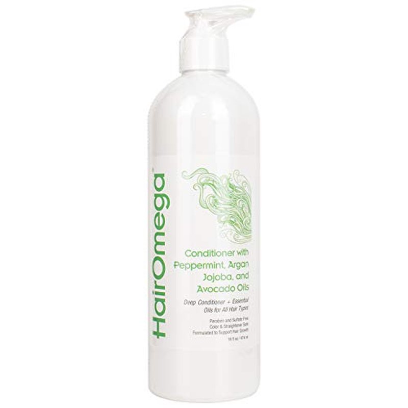 DrFormulas HairOmega DHT Blocker Shampoo + Conditioner with Moroccan Argan Oil, Jojoba Oil, Avocado Oil (Sulfate Free Shampoo + Conditioner Set)