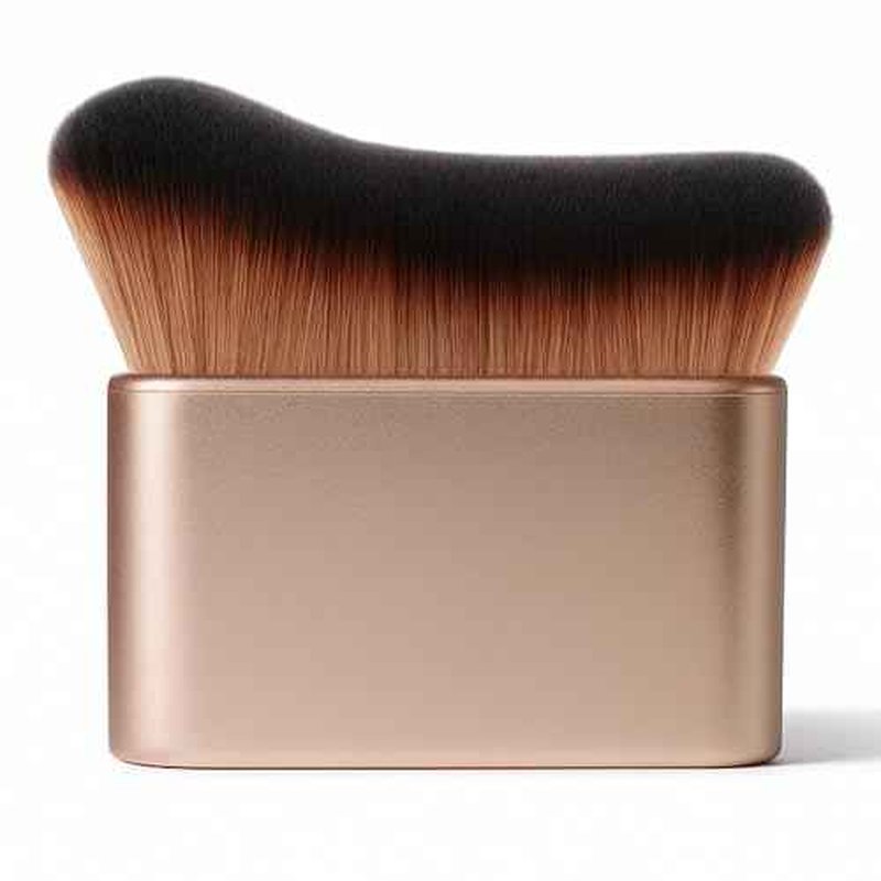 Bronze Tan Tanning Body Makeup Brush - Kabuki Brush for Self Tanner, Leg Makeup, Self Tanning Applicator for Face, Blend & Blur Body Brush Applicator for Hands, Arms, Feet, Chest/Neck