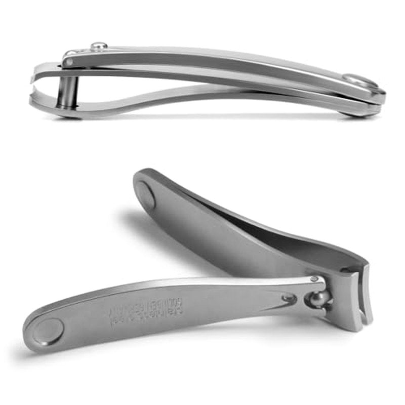 GERMANIKURE Professional Large Nail Clipper (8 cm) - FINOX Surgical Stainless Steel Manicure and Pedicure Tools in Leather Case- Ethically Made in Solingen Germany - 4712 - Travel Size Nail Care