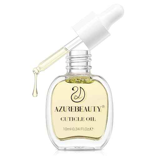 AZUREBEAUTY Cuticle Oil 10ml Natural Nail Nourishing Oil & Cuticles Care Strengthener Oil with Vitamin E and Keratin - for Repair Moisturize and Strengthener for Damaged Nails