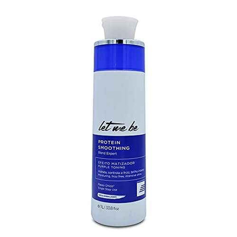 Let Me Be Blond Expert Protein Smoothing + Ultra Matiz Mask Kit ? 2-Step Anti-Frizz & Toning Treatment for Blonde, Bleached, or Highlighted Hair ? 2x1L / 2x33.8 oz