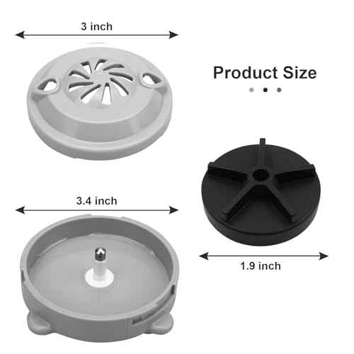 BF-004 Pipeless Magnetic Jet Head Motor for Pedicure Spa Chair Part,Universal Pedicure Jet Replacement for LURACO Magnetic Jet Includes Propeller and Cap