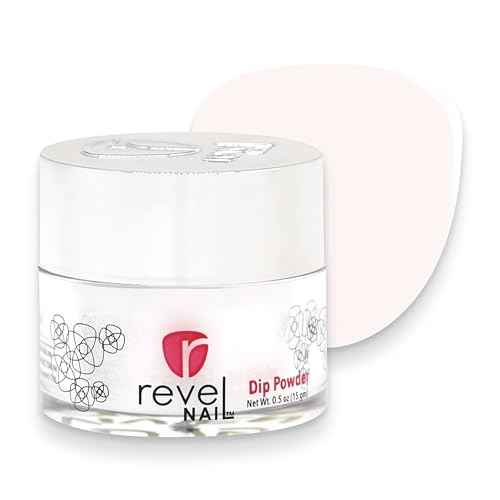 Revel Nail Clear Dip Powder for Nail, Vivien (Sheer), 0.5 oz, French Manicure Overlay, Long-Wear, No Lamp Needed, Made in USA