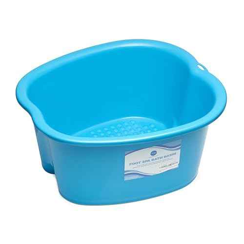 Foot Soaking Bath Basin ? Large Size for Soaking Feet | Pedicure and Massager Tub for at Home Spa Treatment | Callus, Fungus, Dead Skin Remover, Blue
