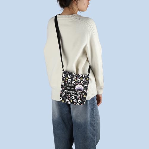 MNIGIU Anime Inspired Gift Anime Cosmetic Bag Anime Lover Gift Anime Themed Gift (TakenBlack)