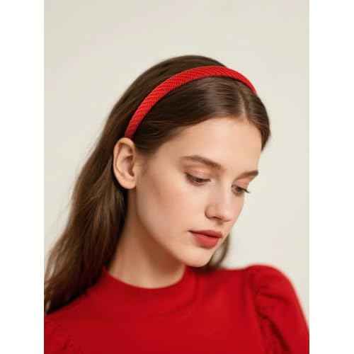 Knitted Headbands for Women Thin Hairbands Trendy Christmas Headband for Women's Hair Cute Hair Accessories 4 PCS