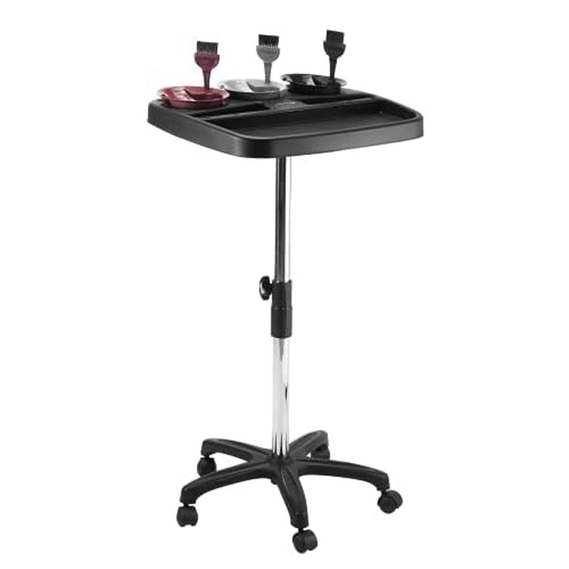 Dompel Multicolor Trolley Black with 3 Tint Bowls and 3 Brushes Included | Model 470