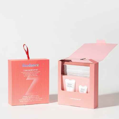 BIODANCE 7 Day Glow Up Kit: Holiday Collagen Gift Set for Glass-Skin, Christmas Gift, Stocking Stuffers for teen girls, Korean Skincare with Mask to Foam Cleanser, Toner Pads, Moisturizer, Gel Masks