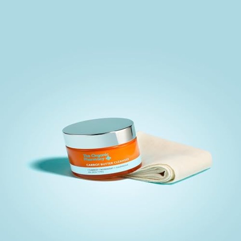 The Organic Pharmacy Carrot Butter Cleanser, Balm to Oil Makeup Remover, 1.18 Fl Oz, All Skin Types