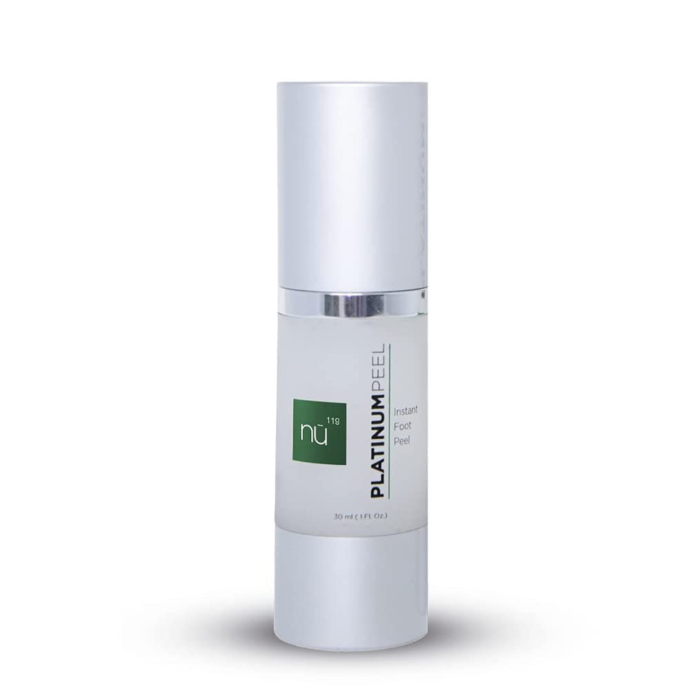 nu119 Platinum Instant Foot Peeling Spray – Professional-Grade Exfoliating Foot Peel for Dry, Cracked & Rough Skin – Callus & Dead Skin Remover – Fast-Acting Spray with Luxury Foot File
