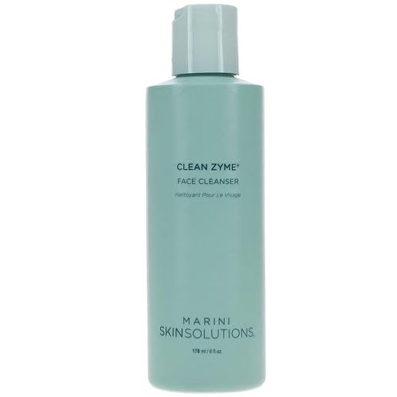 Clean Zyme - Exfoliating Face Cleanser with Proteolytic Enzymes (Papain from Green Unripened Papaya) - Cruelty Free - Made in The USA - 6 fl oz