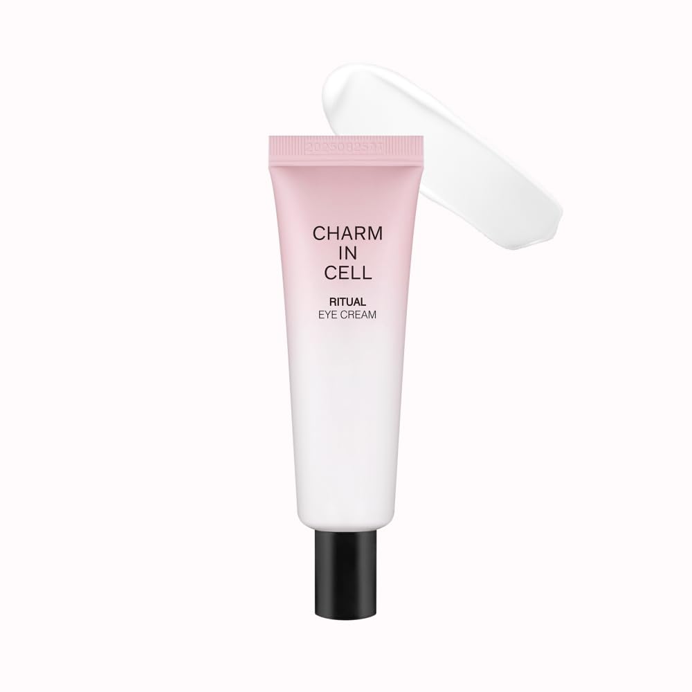 CHARMZONE Charm-in-Cell Ritual Eye Cream, Triple Peptide & Niacinamide for Firming, Hydration & Brightening Care, Rich Yet Non-Greasy, K-Beauty Anti-Aging Eye Moisturizer, 1.01 oz