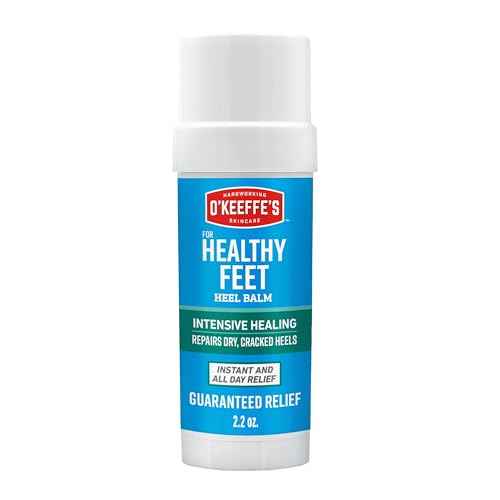 O'Keeffe's for Healthy Feet Intensive Healing Balm; Guaranteed Relief for Extremely Dry; Cracked Feet; Heel Balm that Instantly Fills Dry; Cracked Heels; 2.2oz Stick; (Pack of 1)