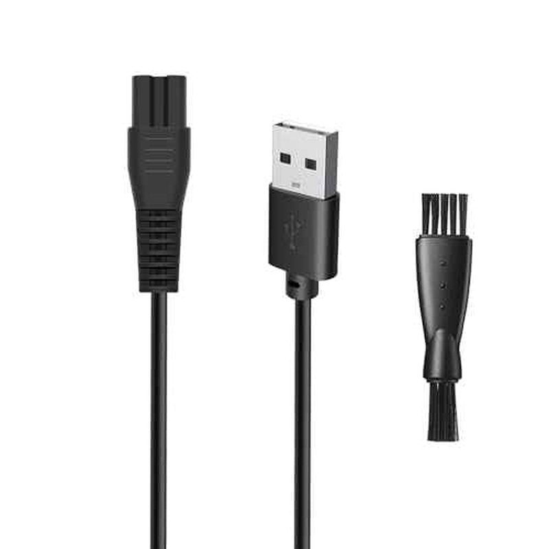 5V USB Charger Cable for Freebird Head Shaver Kit, wotdmu Charger Cable Compatible with FlexSeries Electric Head Hair Shaver for Freedom Grooming Charging, with 1 Cleaning Brush, 3.3ft Power Cord