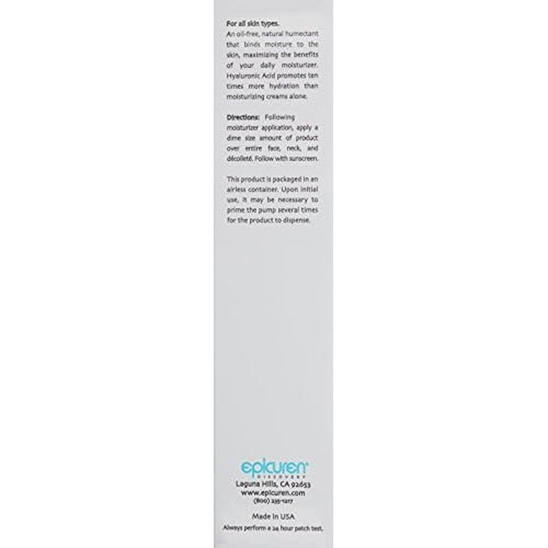 epicuren DISCOVERY Moisture Surge Hyaluronic Acid Gel, 1 Fl Oz (Pack of 1)