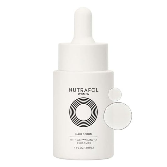 Nutrafol Women's Hair Serum, Supports Visibly Thicker and Stronger Hair, Vegan, Lightweight and Fast-Absorbing