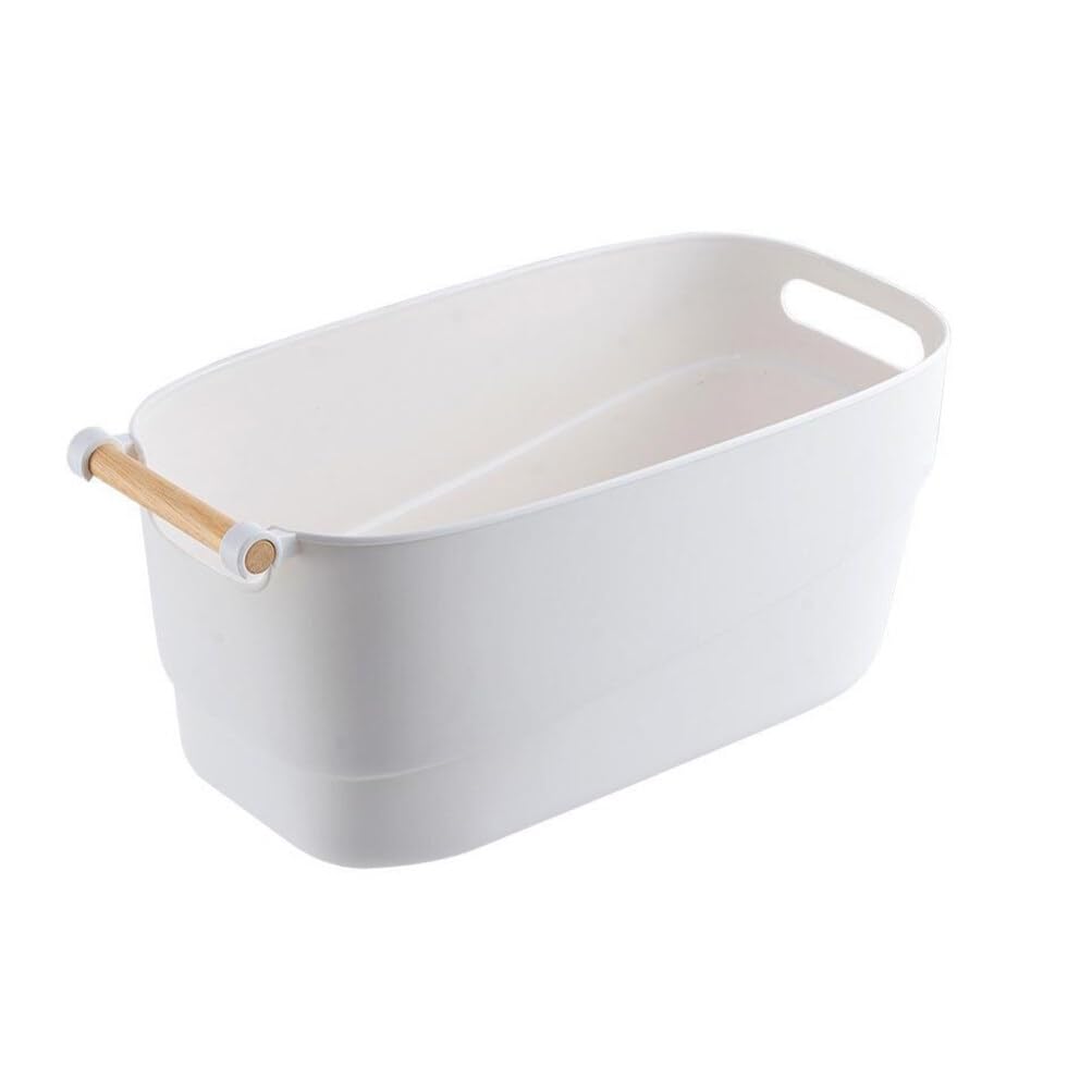 FRCOLOR Japanese Style Hand Soaking Bowl for Manicure Full Hand Soak Nail Soaking Container with Comfortable Rest 13X7 Inches for Home and Salon Use