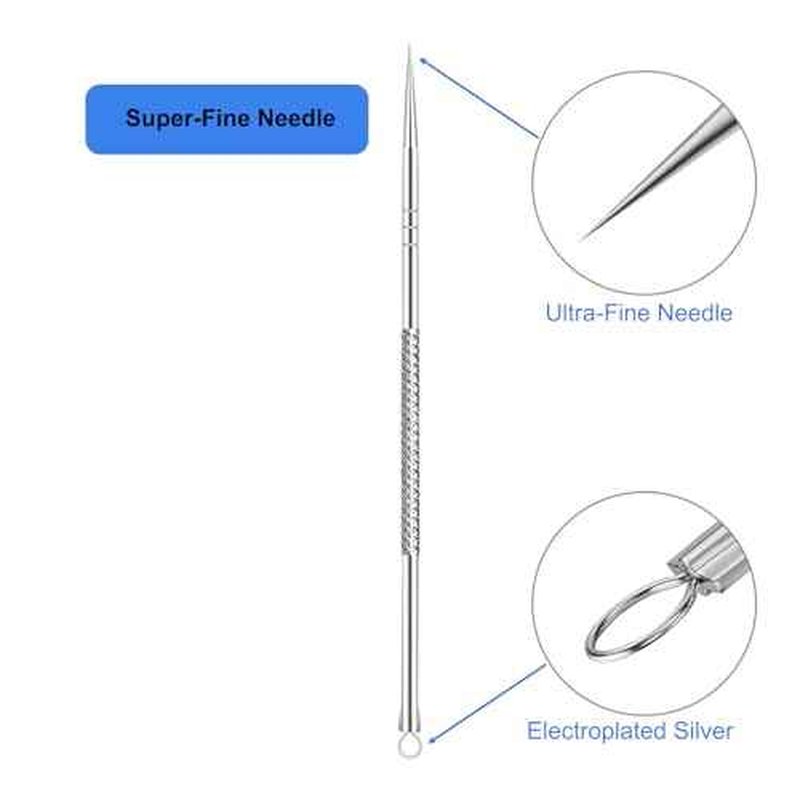 3Pcs Professional Pimple Popper Tool Kit,Pimple Extractor,Surgical Grade Blackhead Remover,Blackhead Remover Tools,Acne Comedone Extractor Tool for Face, Nose, T-Zone