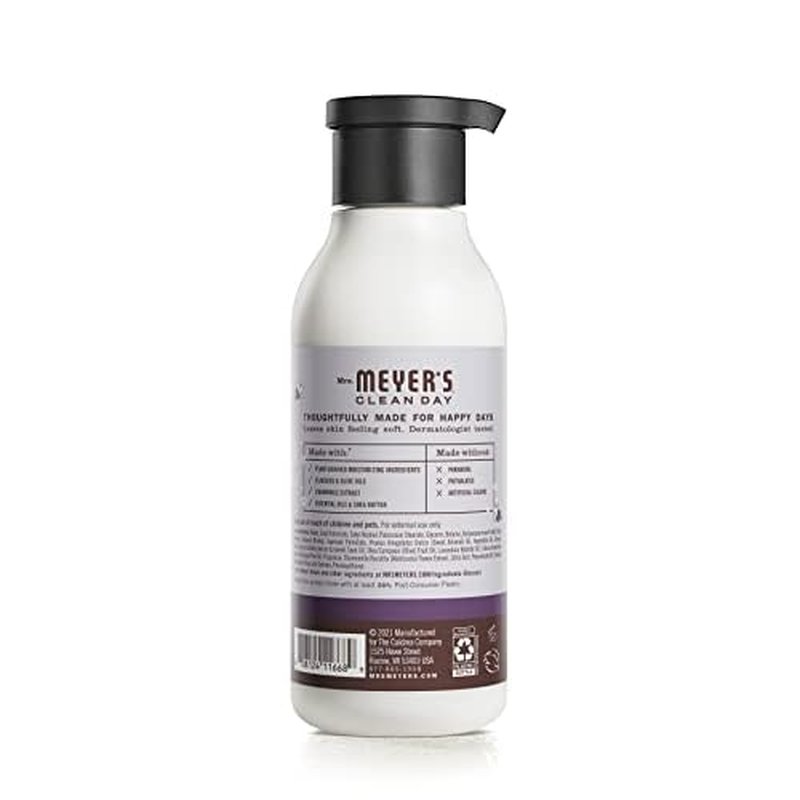 MRS. MEYER'S CLEAN DAY Body Lotion for Dry Skin, Non-Greasy Moisturizer Made with Essential Oils, Lavender, 16 fl. oz - Pack of 3