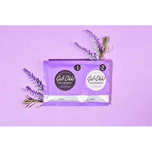 AVRYBEAUTY Gel-Ohh Jelly Spa Bath 3 Pack, Lavender Infused, Lavender Scented, Pedicure, Salon Services, Jelly Pedicure, Pedicure at Home, DIY Pedi
