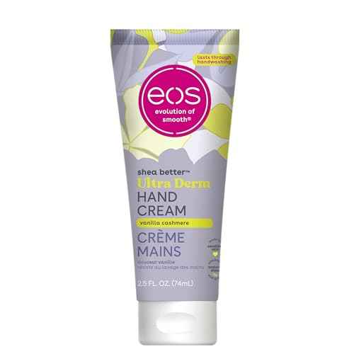eos Shea Better Hand Cream - Vanilla Cashmere Hand Lotion | Instant Hydration + Lasting Protection | 2.5 oz