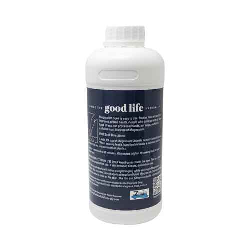 Magnesium Soak - 100% Pure Zechstein Transdermal Magnesium Oil Bath Soak for Relaxation, Skin Health, and Wellness - Magnesium Foot Soak and Bath Soak - 32oz