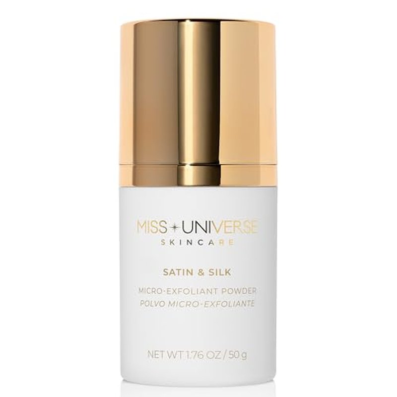 Satin and Silk Exfoliating Cleanser 1.76 oz, Hydrating Facial Cleanser for Women and MenFacial Skin Care Product with Bamboo Beads, Exfoliating Face Wash for Women and Men
