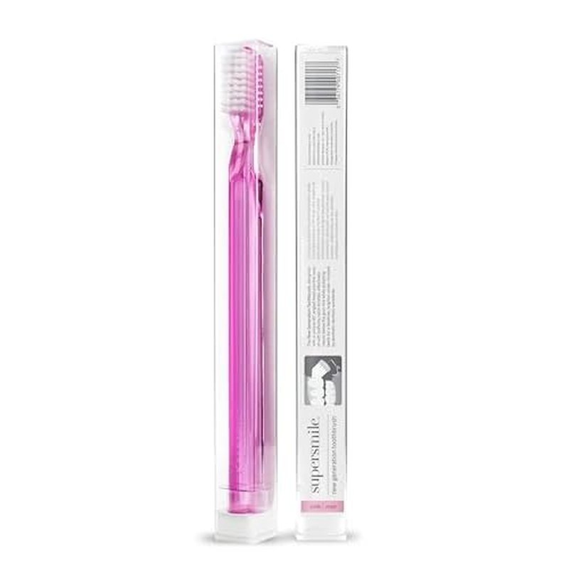 Supersmile New Generation Toothbrush w/Patented 45¡Æ Soft Nylon Bristles - Whitening Tooth Brush w/Ergonomic Handle Guarantees ADA Recommended Brushing Angle for Adults & Children