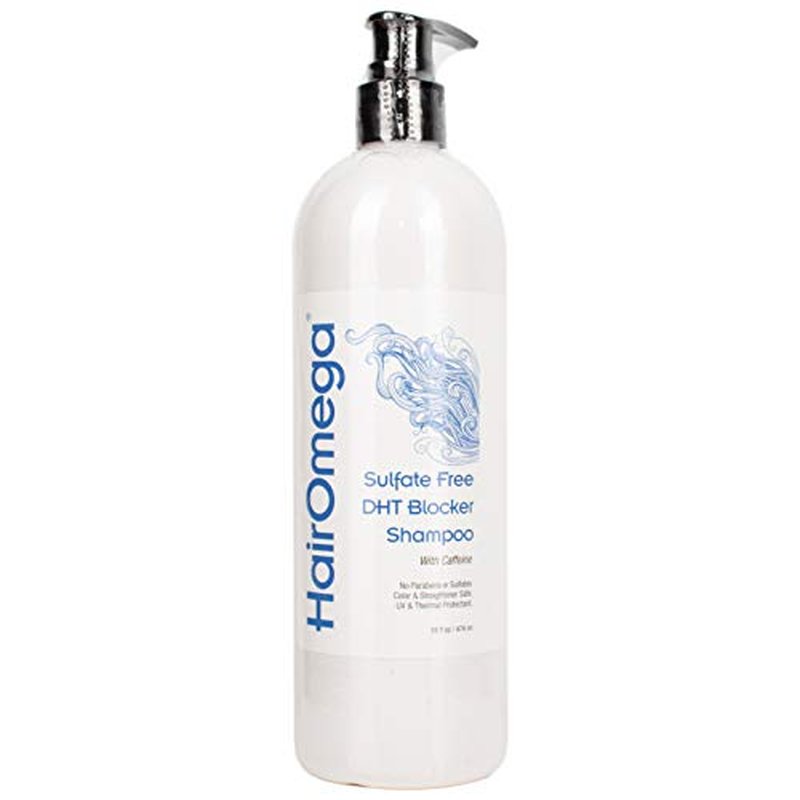 DrFormulas HairOmega DHT Blocker Shampoo + Conditioner with Moroccan Argan Oil, Jojoba Oil, Avocado Oil (Sulfate Free Shampoo + Conditioner Set)